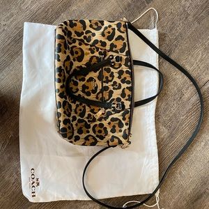 Coach wild beast satchel cross body purse